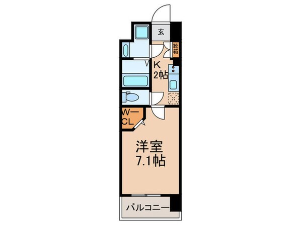 ミラージュパレス難波幸町の物件間取画像